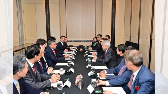 External Affairs Minister S. Jaishankar attends a meeting during his South visit | X/@DrSJaishankar