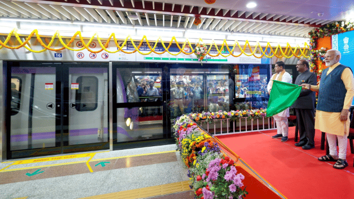 PM Modi inaugurating India's first metro transport tunnel in Kolkata | X/@narendramodi