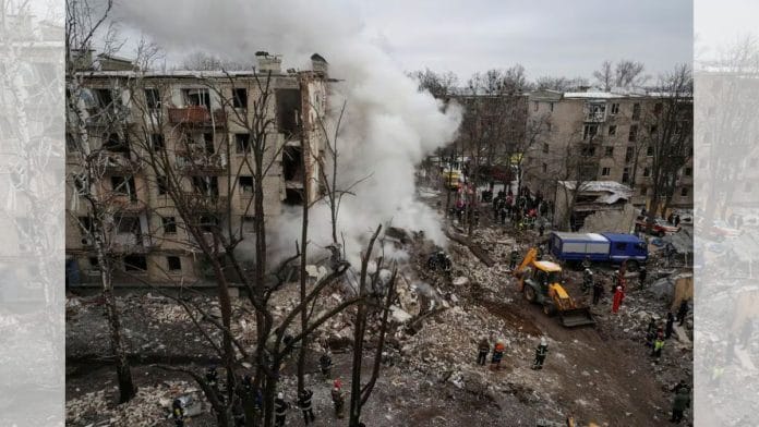 Rescuers work at a site of a residential building heavily damaged during a Russian missile | File photo | Sofiia Gatilova/Reuters