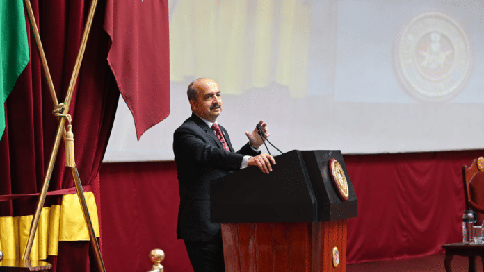 Chief of the Air Staff Air Chief Marshal VR Chaudhari at Defence Services Staff College | Photo: PIB