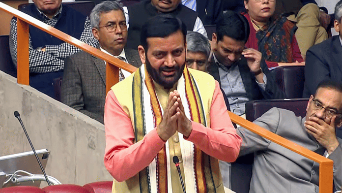 Haryana Chief Minister Nayab Singh Saini speaks during a special session of the state assembly in Chandigarh | ANI
