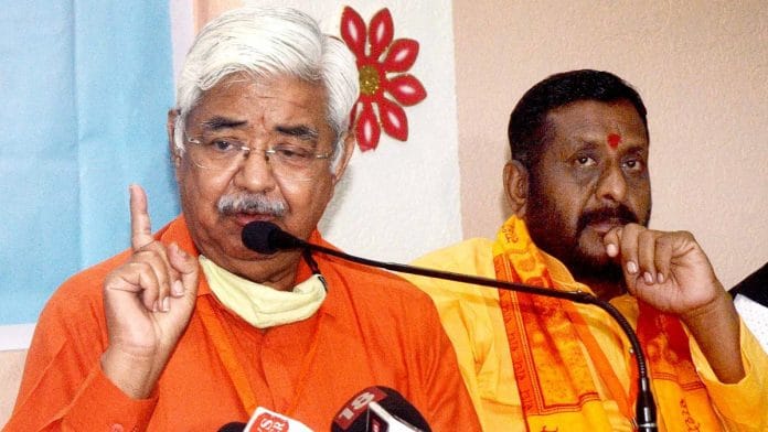 File photo of Vishwa Hindu Parishad (VHP) working president Alok Kumar | ANI