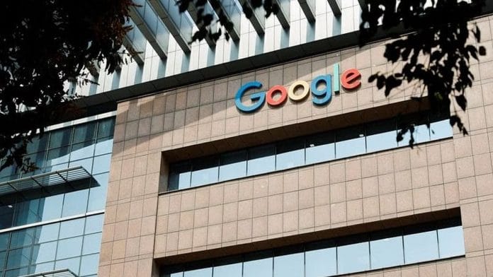 A logo of Google is seen on its office building in Hyderabad, India, January 29, 2024. REUTERS/Francis Mascarenhas/File Photo