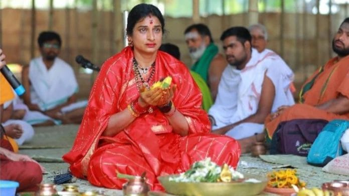 File photo of Madhavi Latha, BJP candidate from Hyderabad | By special arrangement