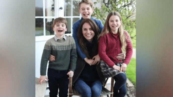 News agencies withdrew this photo of Catherine, Princess of Wales, and her family that was distributed by Kensington Palace (Photo/Kensington Palace) | via ANI