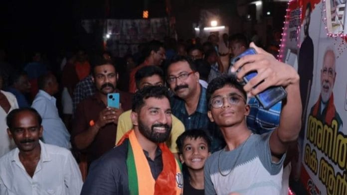 Anil K. Antony campaigns in the Pathanamthitta constituency | FB/@antonyanilk