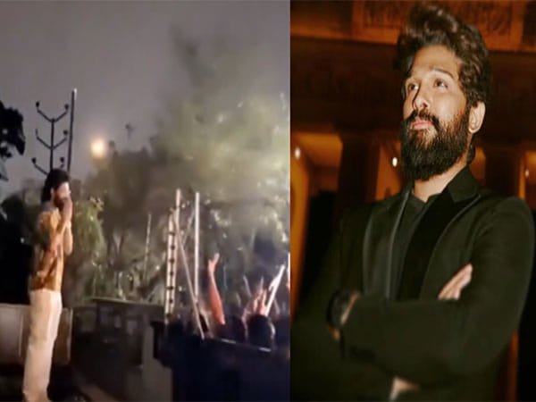 Pushpa star Allu Arjun greets fans outside his house on birthday 