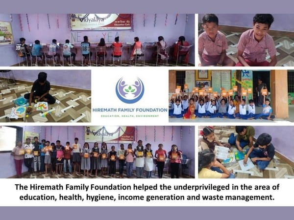 The Hiremath Family Foundation Advances E-Learning Initiative for Underprivileged Children