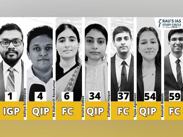 Rau's IAS Study Circle Congratulates UPSC IAS 2023 Toppers for Remarkable Achievement