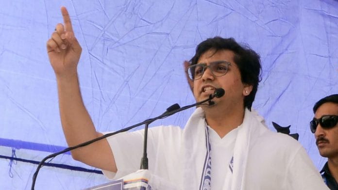 Akash Anand while campaigning for BSP candidates in Uttar Pradesh | ANI