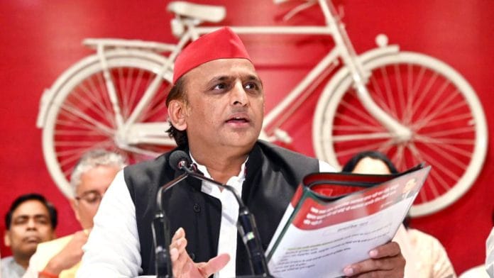File photo of Samajwadi Party National President Akhilesh Yadav | ANI