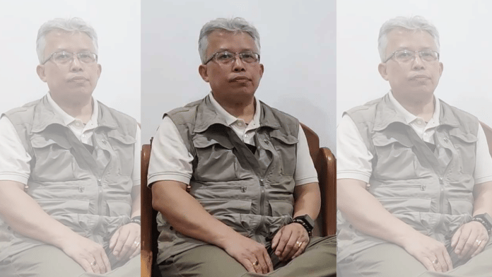 File photo of Congress’s Lok Sabha candidate from Inner Manipur seat Angomcha Bimol Akoijam