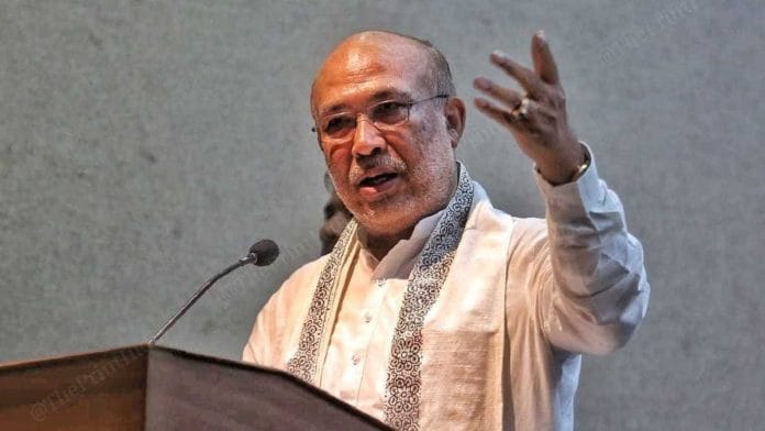File photo of Manipur Chief Minister N. Biren Singh | Photo: Praveen Jain, ThePrint