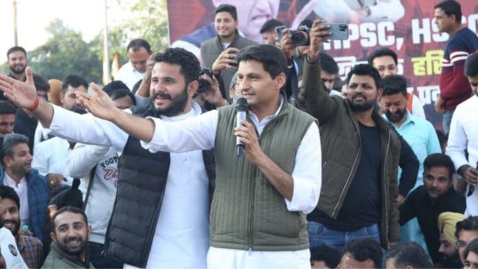 Divyanshu Budhiraja (L) with Rajya Sabha MP Deepender Singh Hooda | Photo: Facebook/Divyanshu Budhiraja