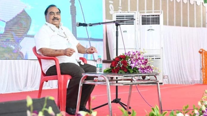File photo of Eknath Khadse | X@EknathGKhadse