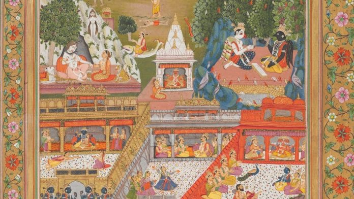 A folio from Benares' gilded 'Kanchana Ramayana' | Photo by Philippe Calia | Courtesy: MAP Academy