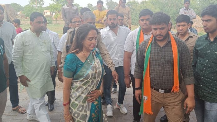 Mathura MP Hema Malini is seeking a third term from the seat | Photo: Krishan Murari | ThePrint