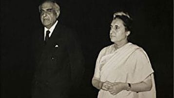 PN Haksar with Indira Gandhi