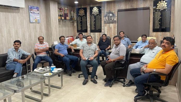 Small business owners at an Indian Industries Association meeting in Kanpur | Sanya Dhingra | ThePrint