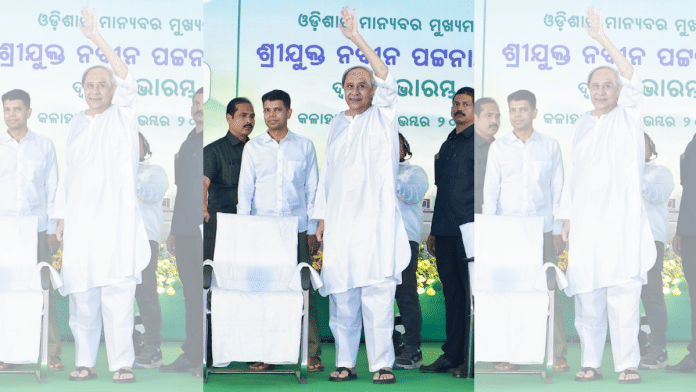 File photo of VK Pandian (L) and Naveen Patnaik (R) | X@Naveen_Odisha