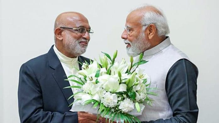 Syro-Malabar Church Major Archbishop Mar Raphael Thattil meeting PM Modi in New Delhi on 8 Feb 2024 | Representational image | ANI