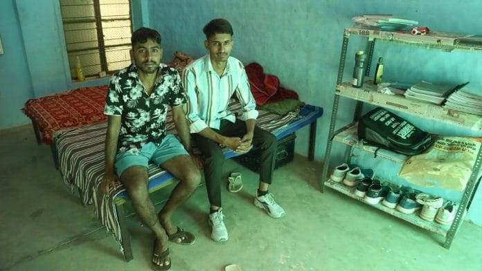 Chaman Lal (left) and Anuj, the only two English-medium Army candidates at the Shekhawati Defence Academy | Suraj Singh Bisht