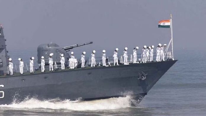 File photo of Indian Navy personnel on board a naval ship | Commons