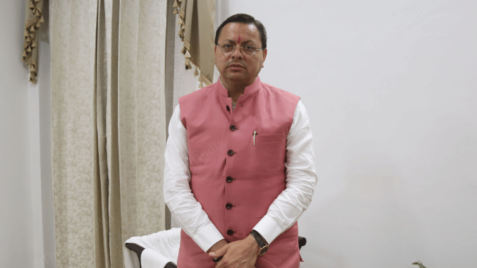 Uttarakhand Chief Minister Pushkar Singh Dhami | Suraj Singh Bisht | ThePrint