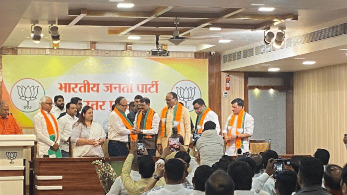 Former UP DGP Vijay Kumar being inducted into BJP | Shikha Salaria | ThePrint