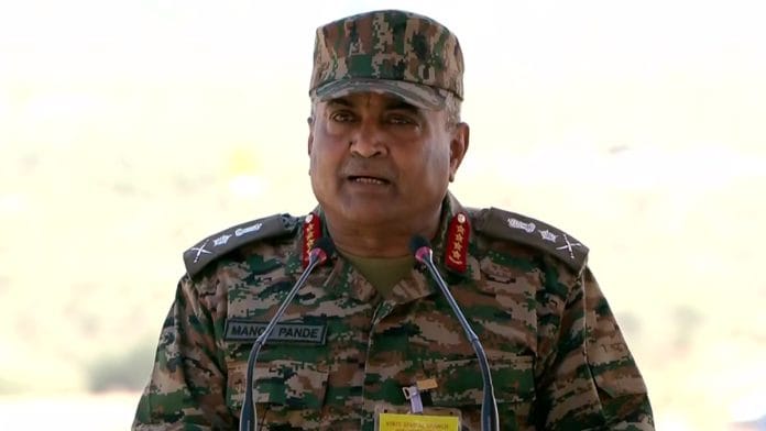 File photo of Chief of Army Staff General Manoj Pande | ANI
