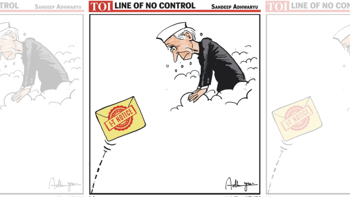 Sandeep Adhwaryu for the TOI |X/@CartoonistSan