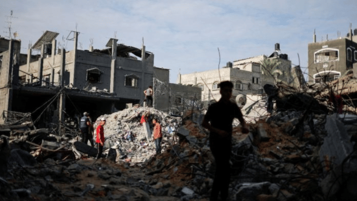 Image from a site hit by Israeli strikes in southern Gaza Strip | File Photo | Reuters/Mohammed Salem