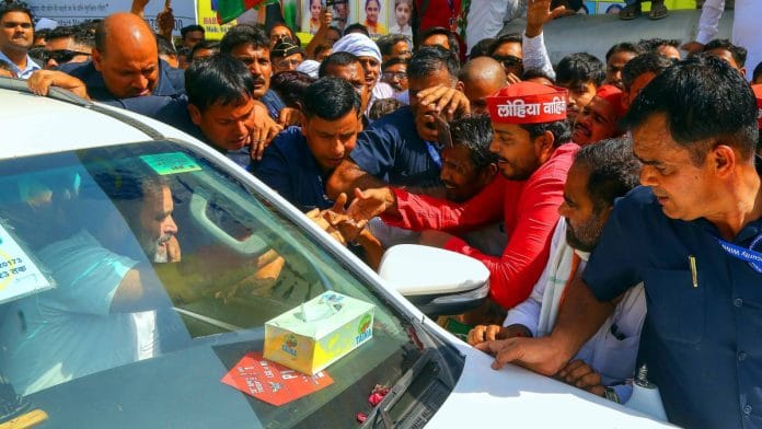 Congress leader Rahul Gandhi meeting Congress, SP workers in Rae Bareli | Suraj Singh Bisht | ThePrint