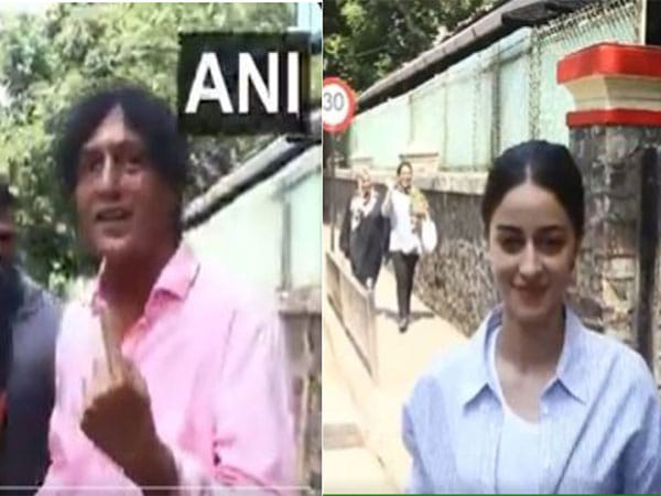 Chunky Panday, Ananya Panday cast their vote in Mumbai
