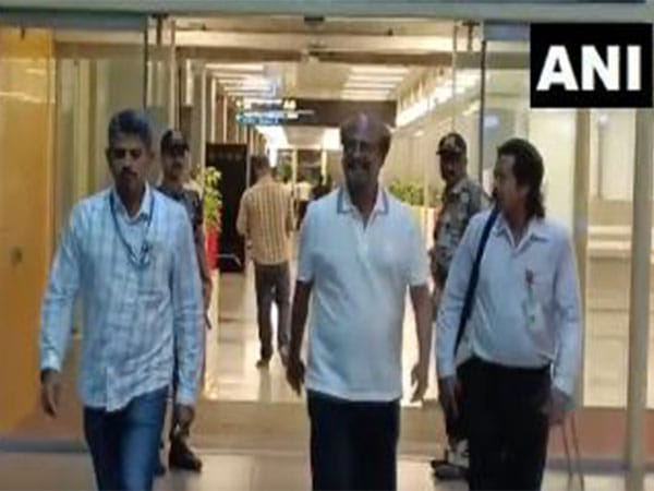 Rajinikanth back to Chennai after his Abu Dhabi spiritual trip