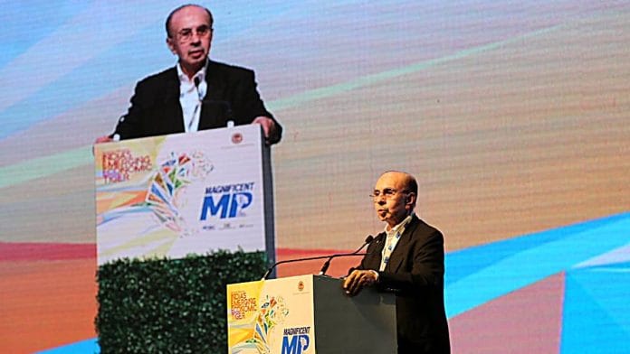 Godrej Group Chairman Adi Godrej addresses a summit in Indore in 2019 | Photo: ANI