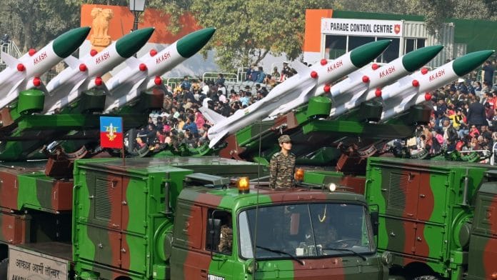 File photo of Akash short-range air defence system | Representational image | ANI