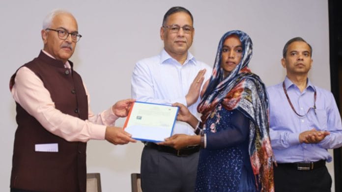 Union Home Secretary Ajay Kumar Bhalla handed over citizenship certificates to 14 applicants Wednesday | PIB Delhi