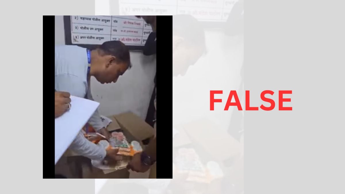 Image accompanying Gold biscuits found in packets covered with BJP election campaigning materials.