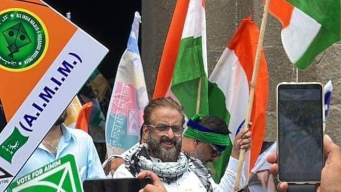 File photo of AIMIM MP from Chhatrapati Sambhajinagar, formerly Aurangabad, Imtiaz Jaleel on campaign trail | X @imtiaz_jaleel