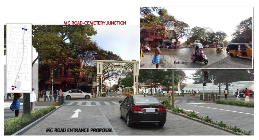 Renovation project at MC Road began in February this year; stretch is expected to be opened to public by June 2025 | Courtesy: Greater Chennai Corporation