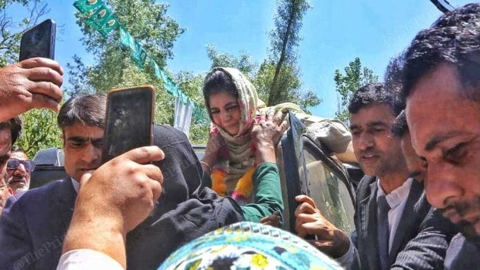 PDP chief Mehbooba Mufti | Photo: Praveen Jain | ThePrint