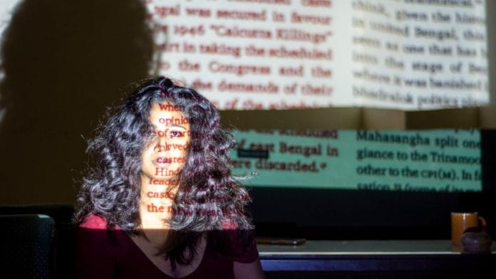 Chobi Rani Mandal, played by Tiyasa Chattopadhyay, in a scene from Oboyob | By Special Arrangemt