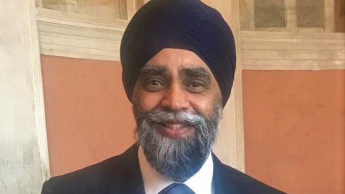 Former defence minister of Canada Harjit Sajjan | @HarjitSajjan