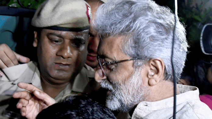 File photo of human rights activist Gautam Navlakha in New Delhi | PTI