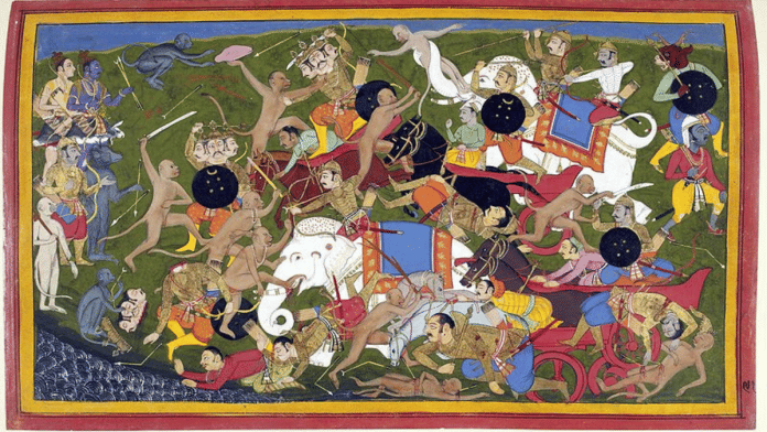 A scene from the Ramayana
