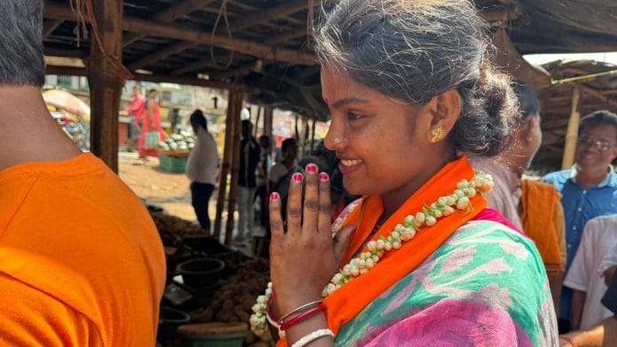 BJP candidate Rekha Patra campaigns in Basirhat. | Photo: Sagrika Kissu | ThePrint