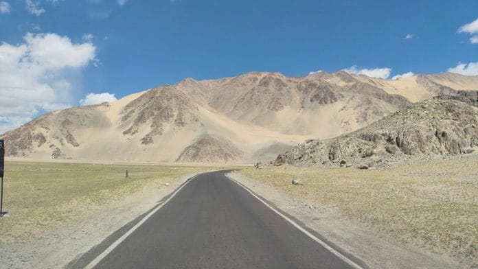 Along with ThePrint videographer Danishmand Khan, I travelled between Leh and India’s first ‘Dark Sky’ Reserve in Hanle down the valley of the Indus River | Photo: Kushan Mitra