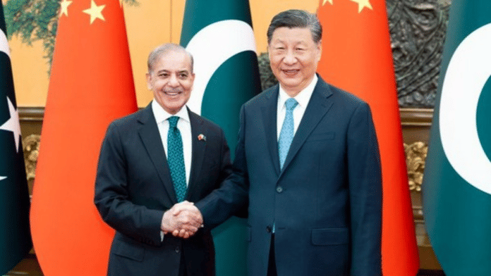 Pakistan Prime Minister Shehbaz Sharif and Chinese President Xi Jinping | X/@MFA_China via ANI