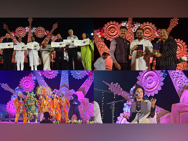 Ironman Supercop Krishna Prakash and celebs unveil Sab Me Ram Shashwat Shri Ram' Stamp and Shashwat Swar poetry book cover at Radio Pier